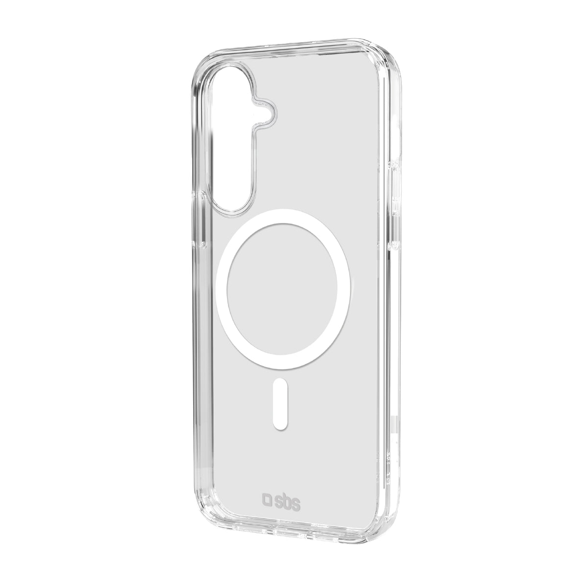 Transparente, feste Hülle, kompatibel mit magnetischer, kabelloser Aufladung für Samsung Galaxy S25