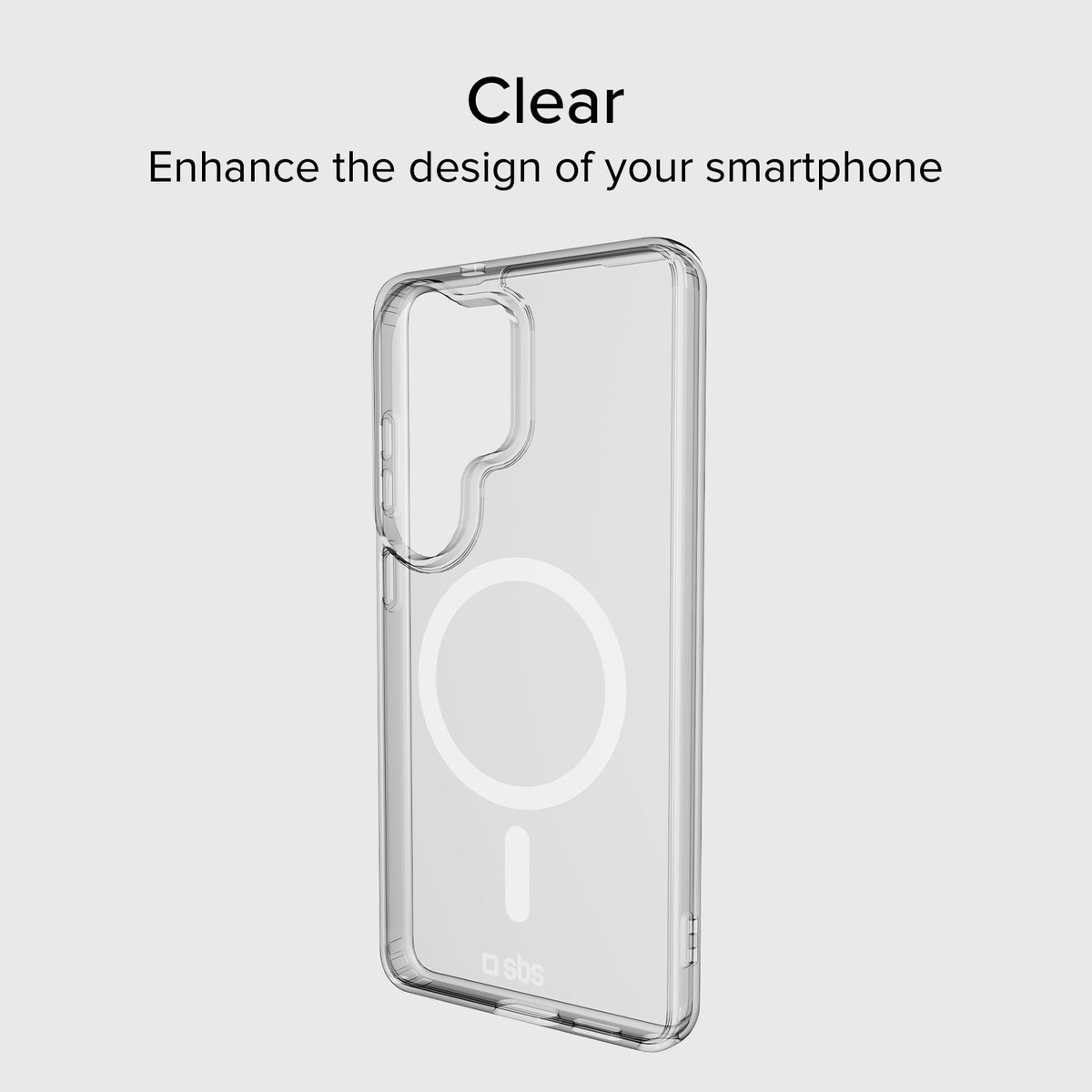 Funda rígida transparente compatible con carga inalámbrica magnética para Samsung S26 Ultra