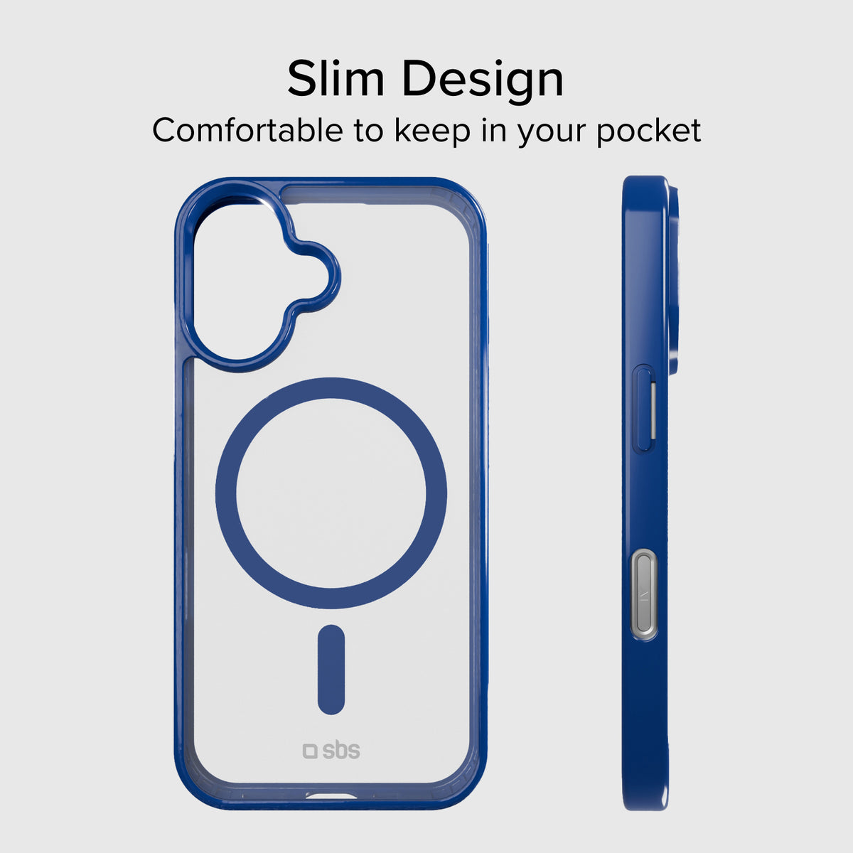 Cover for iPhone 16 with coloured edges compatible with MagSafe charging