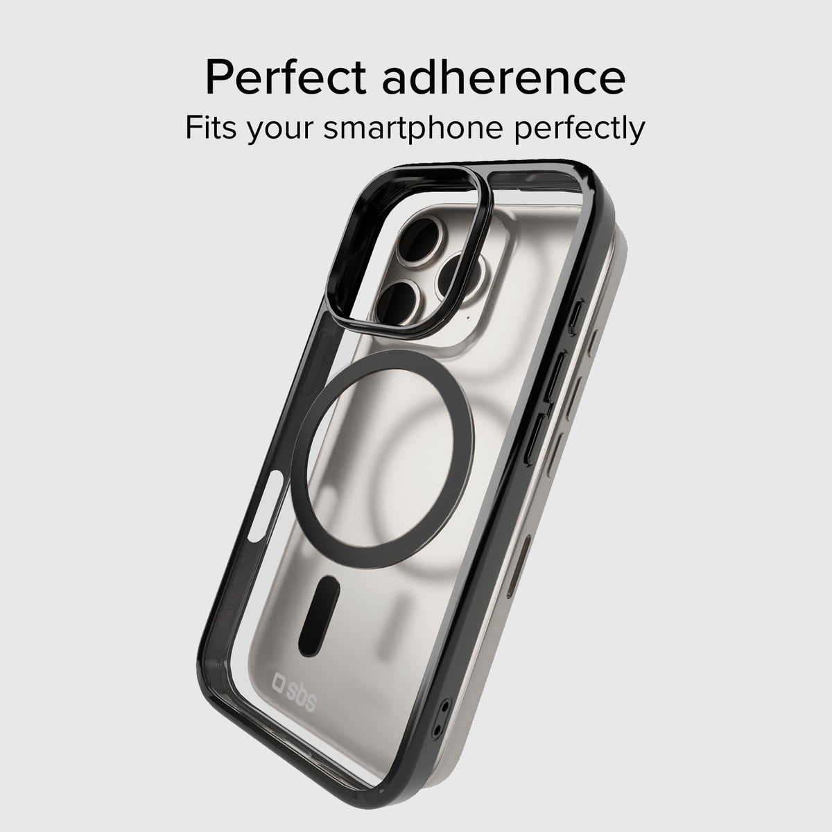 Case für iPhone 16 Pro mit farbigen Rändern, kompatibel mit MagSafe Aufladung