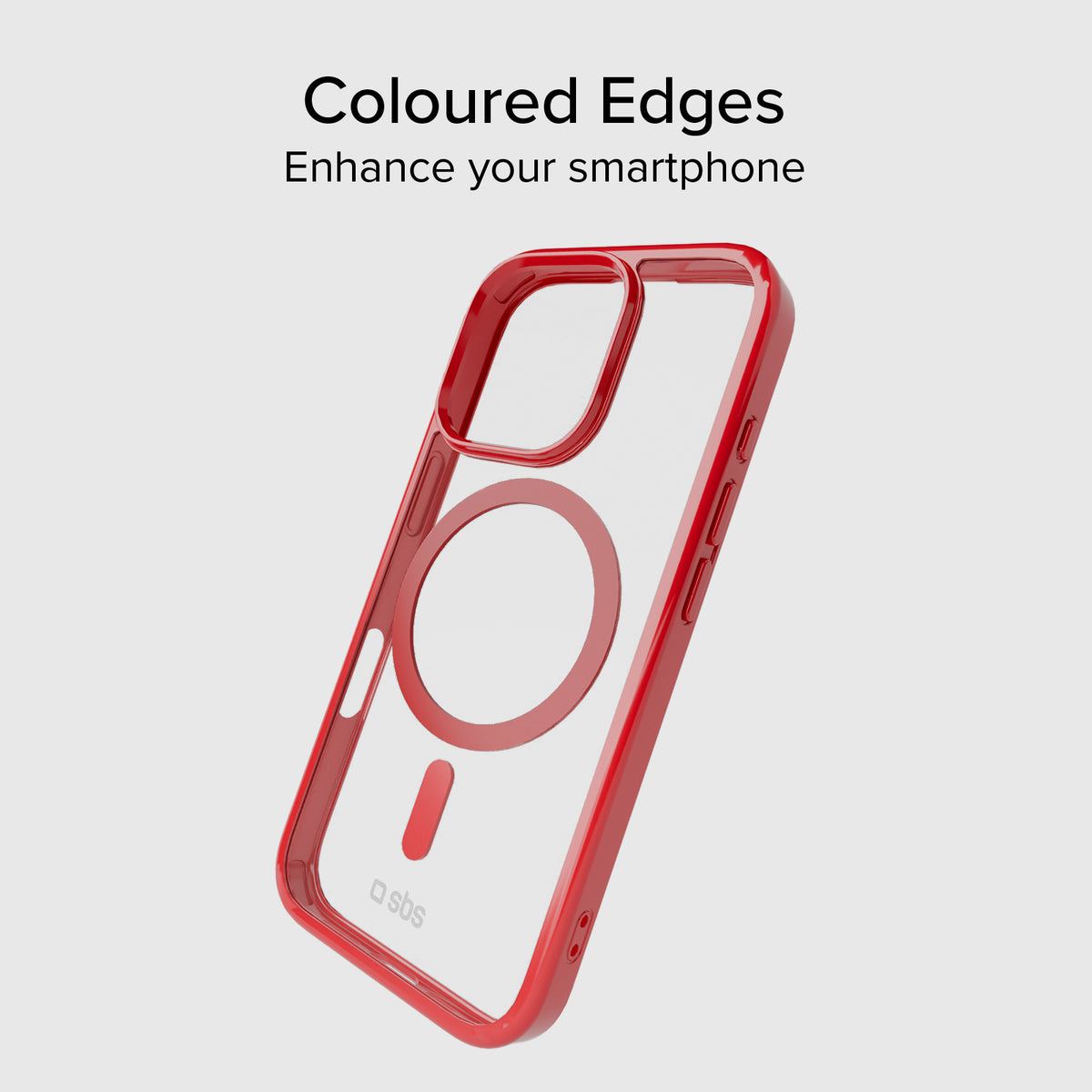 Case für iPhone 16 Pro mit farbigen Rändern, kompatibel mit MagSafe Aufladung