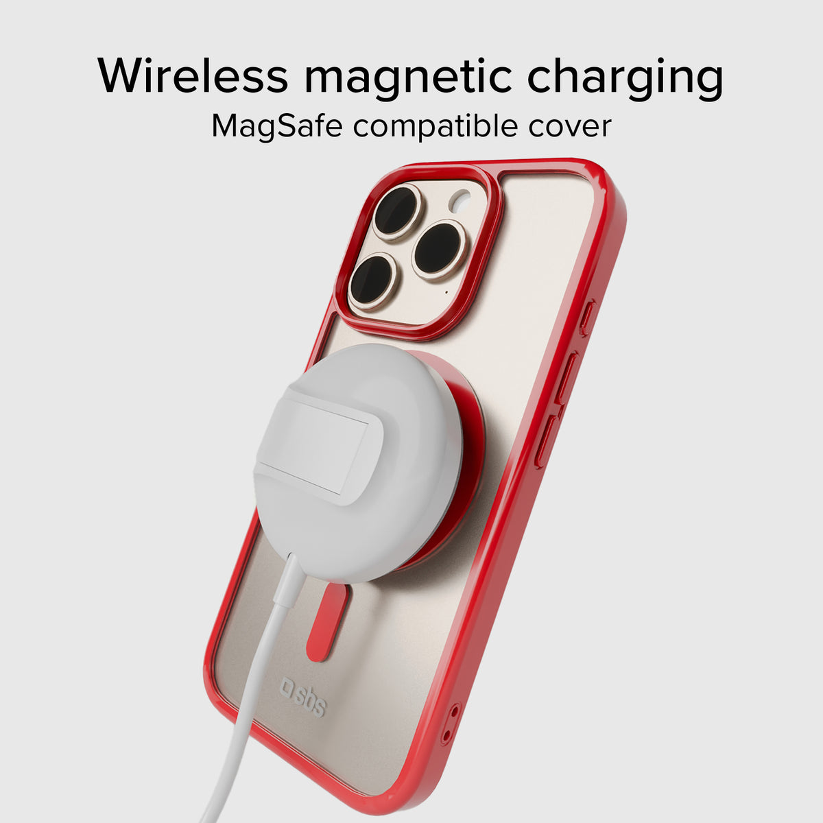 Case für iPhone 16 Pro mit farbigen Rändern, kompatibel mit MagSafe Aufladung