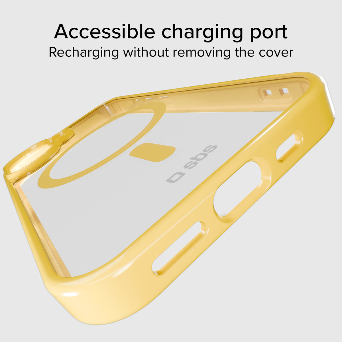 Cover for iPhone 16 with coloured edges compatible with MagSafe charging