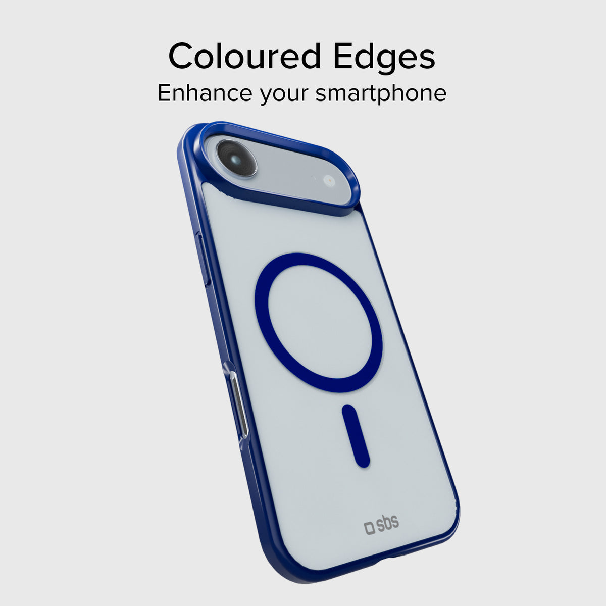 Case für iPhone Air mit farbigen Rändern, kompatibel mit MagSafe Aufladung