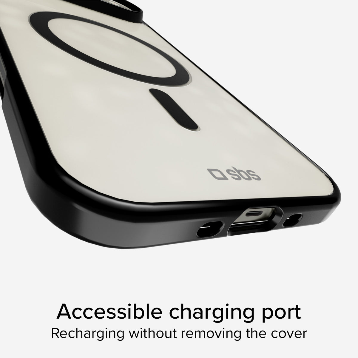 Case für iPhone Air mit farbigen Rändern, kompatibel mit MagSafe Aufladung