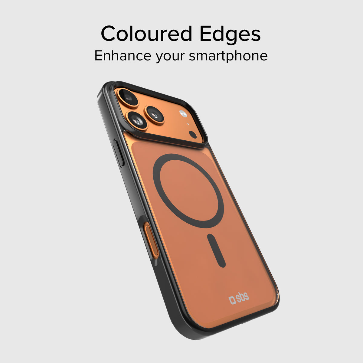 Case für iPhone 17 Pro Max mit farbigen Rändern, kompatibel mit MagSafe Aufladung