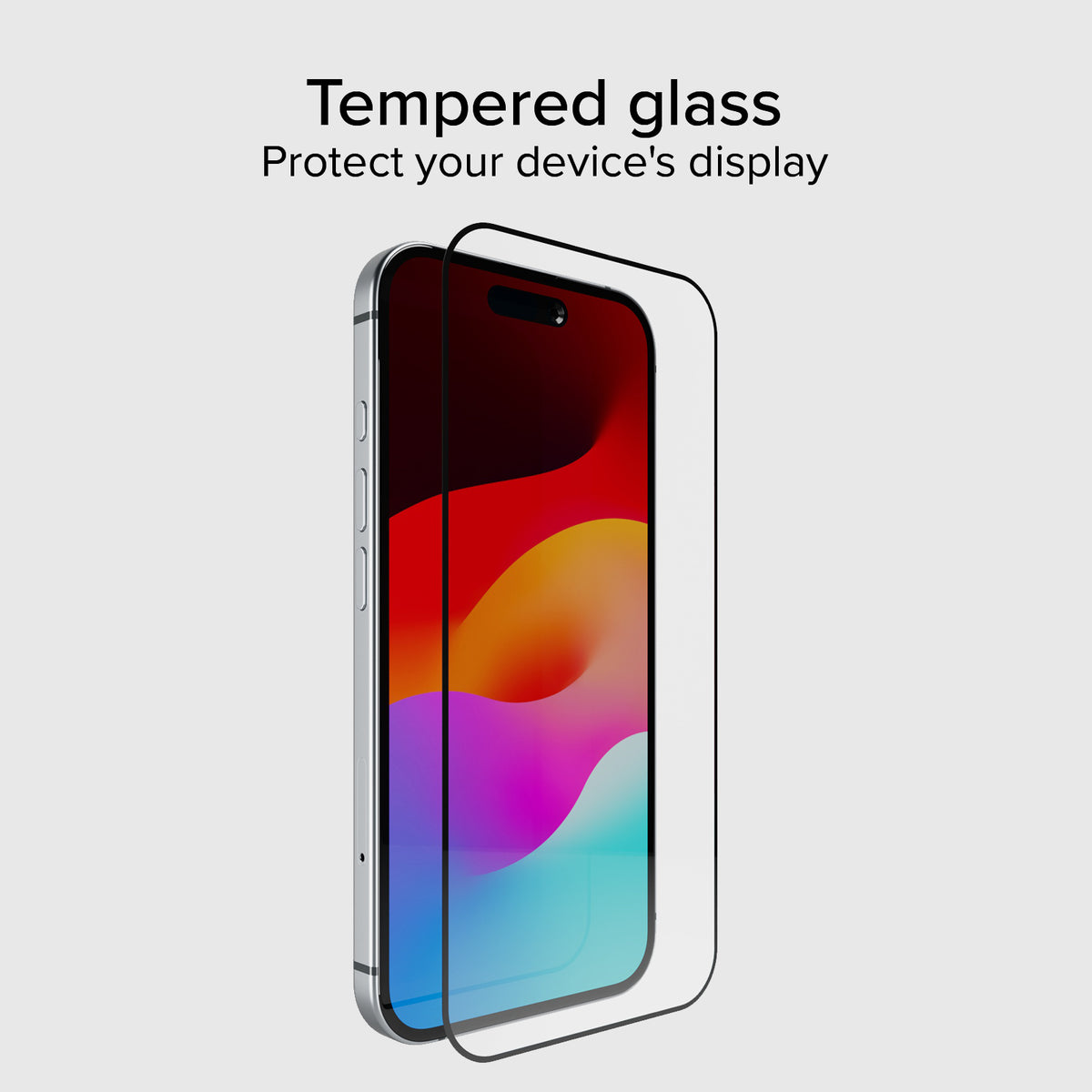 Protection écran en verre Full Cover pour iPhone 16/15