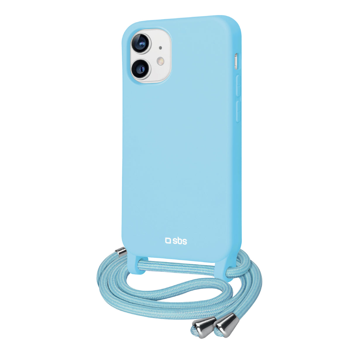 Cover colorata con laccio da collo per iPhone 12/12 Pro