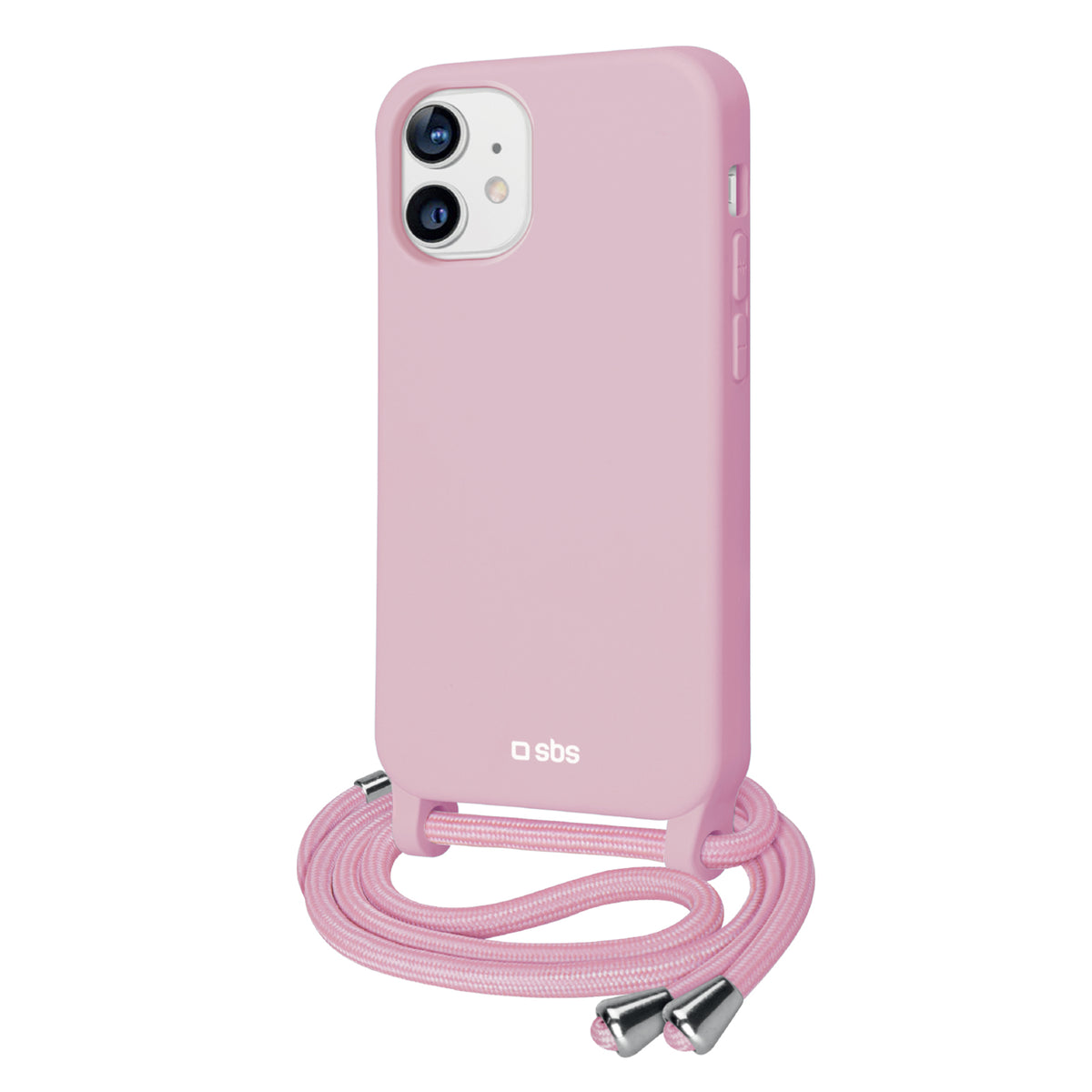 Cover colorata con laccio da collo per iPhone 12/12 Pro