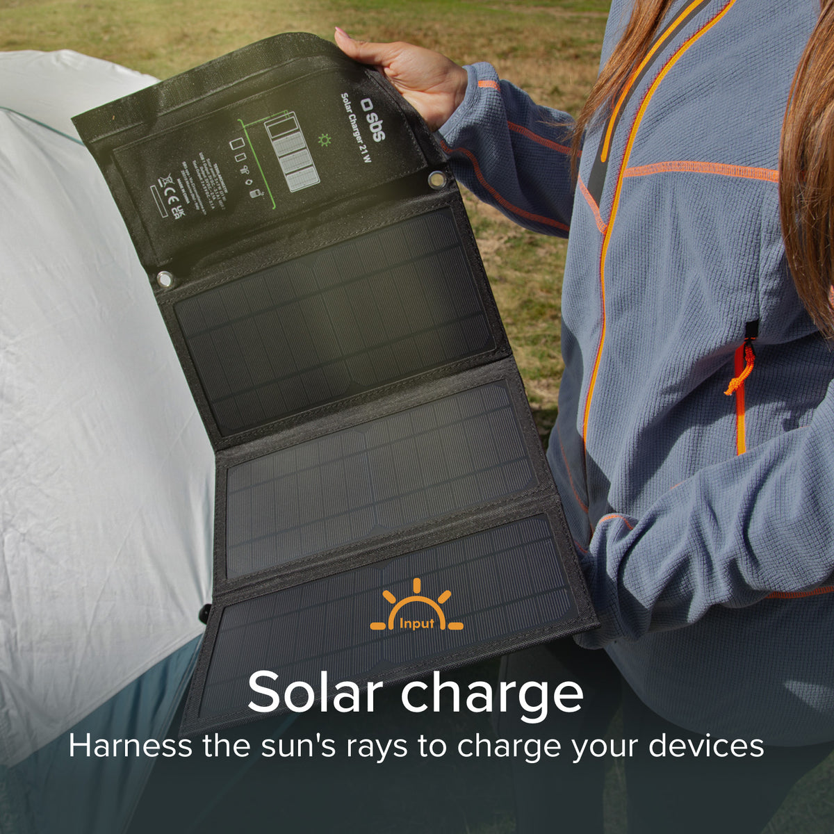 Tragbares Solarladegerät 21 Watt