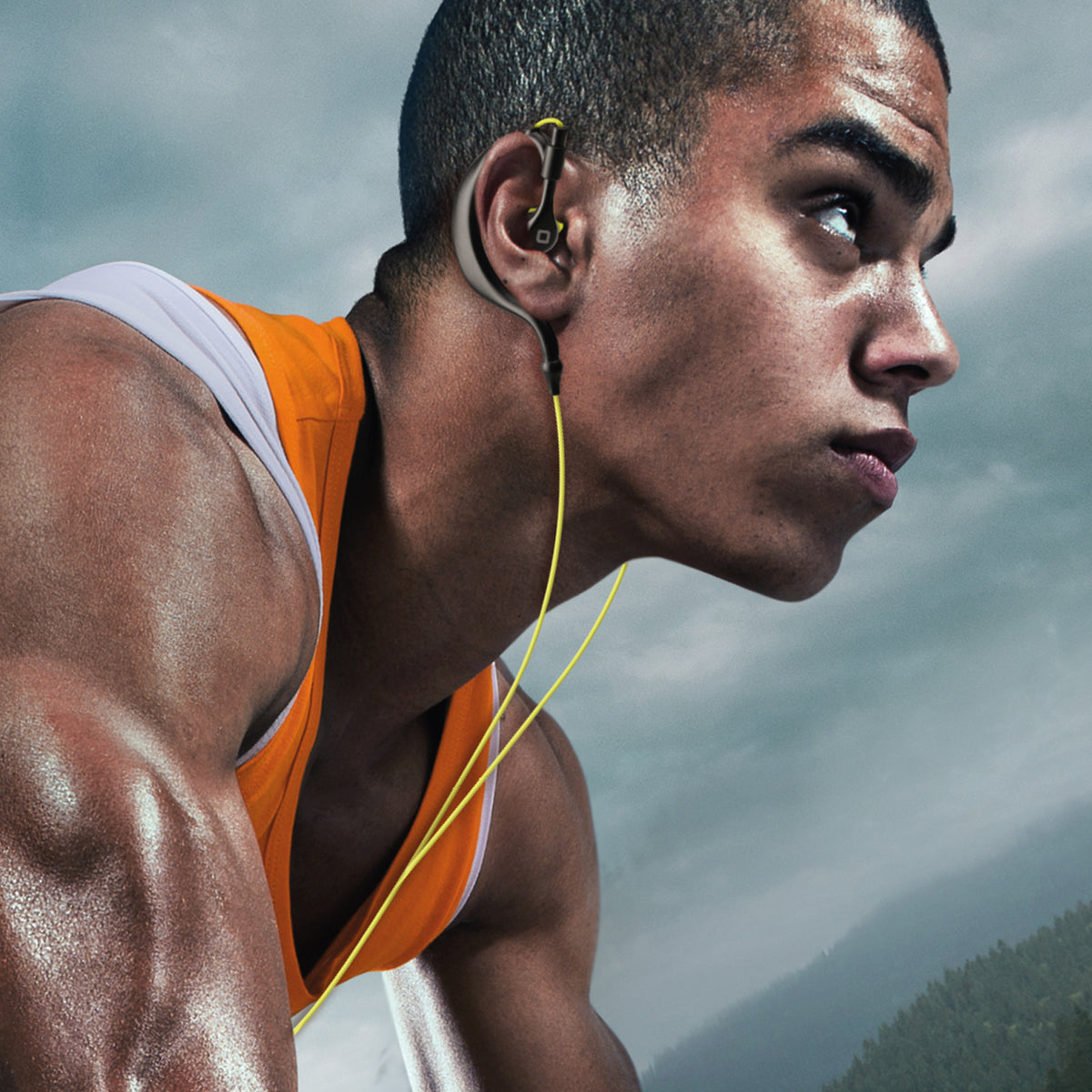 Wasserfeste IPX5-Sport-Ohrhörer mit Kopfbügel und USB-C-Anschluss