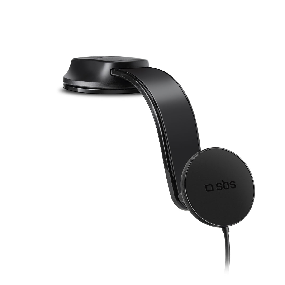 Supporto auto a ventosa per smartphone con ricarica wireless