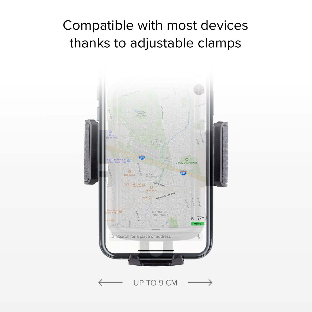 Universalhalterung für Autos für Smartphone bis zu 6"
