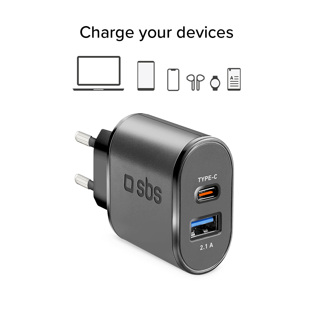 Ladegerät für die Reise, USB - Typ C mit Schnellladefunktion