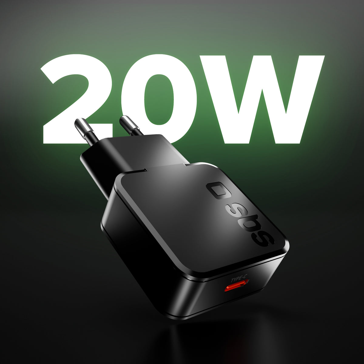Chargeur mural 20W USB-C Ultra Slim, adapté pour MacBook Neo