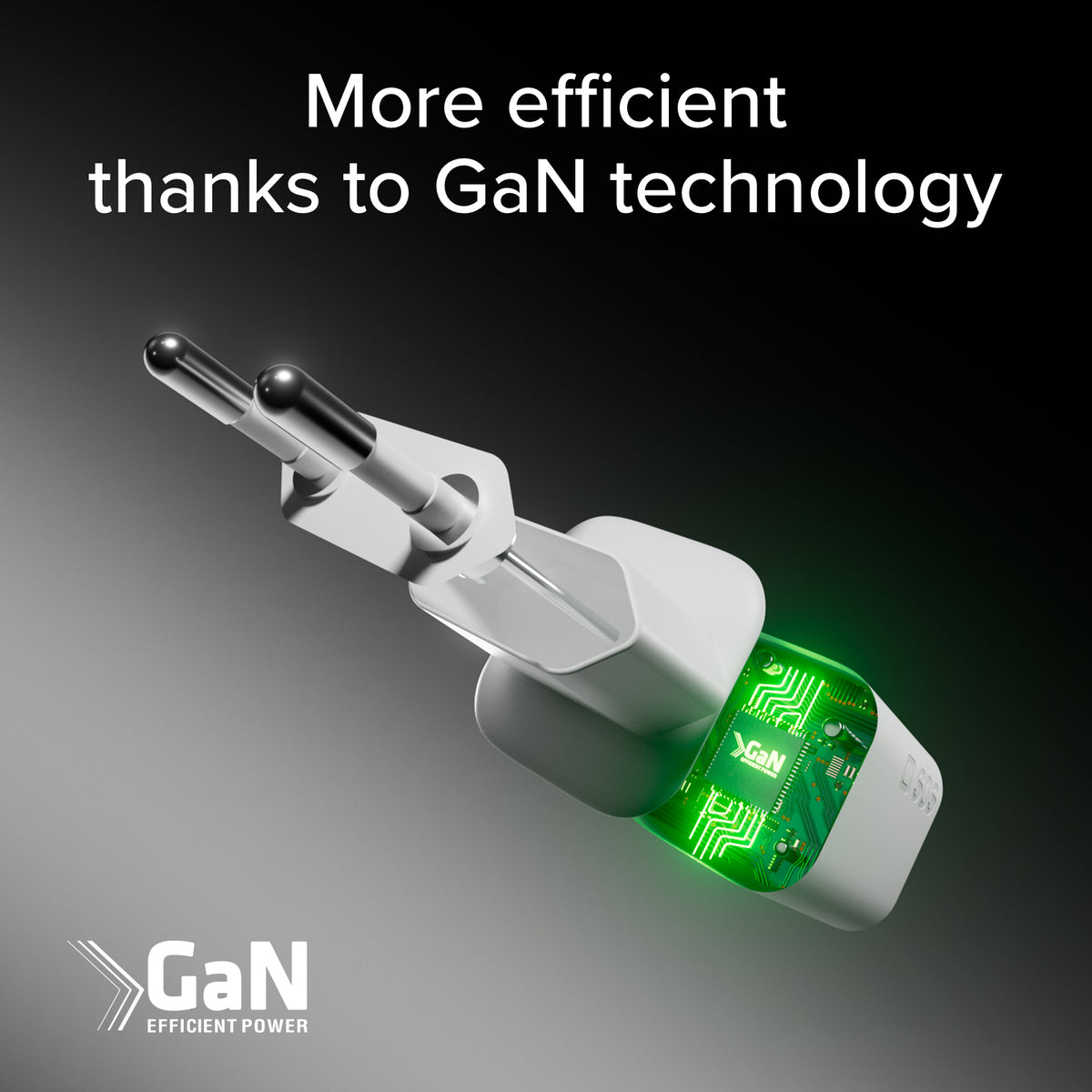 30W GaN Wandladegerät-Kit mit integriertem Power Delivery und 1,5 m USB-C-Kabel