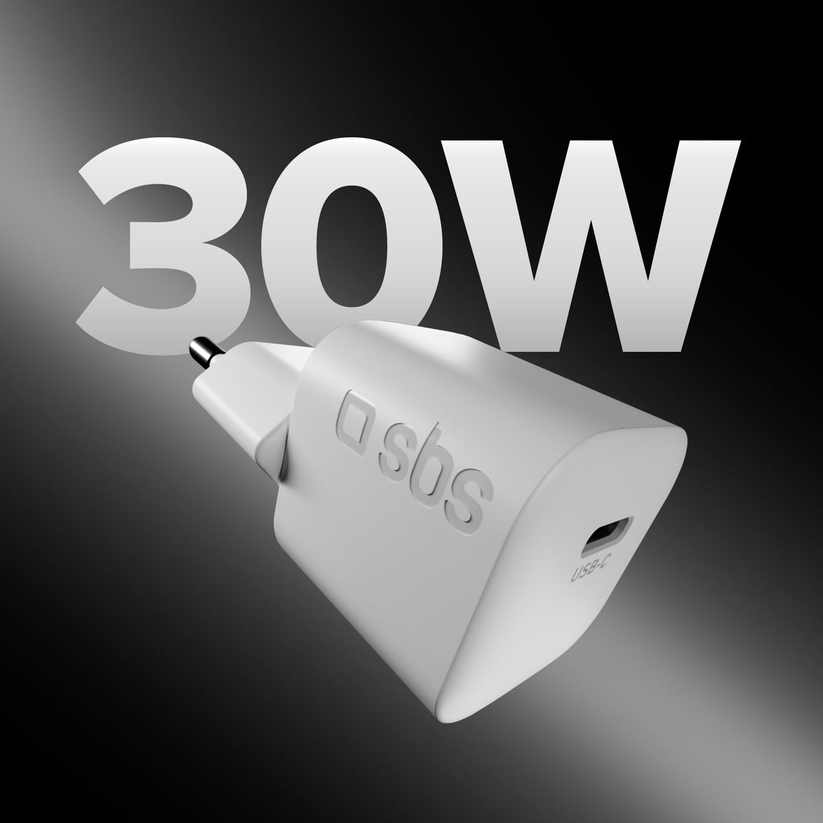 30W USB-C Power Delivery Ladegerät-Kit mit 1,5 m USB-C-Kabel und geflochtener Stoffummantelung