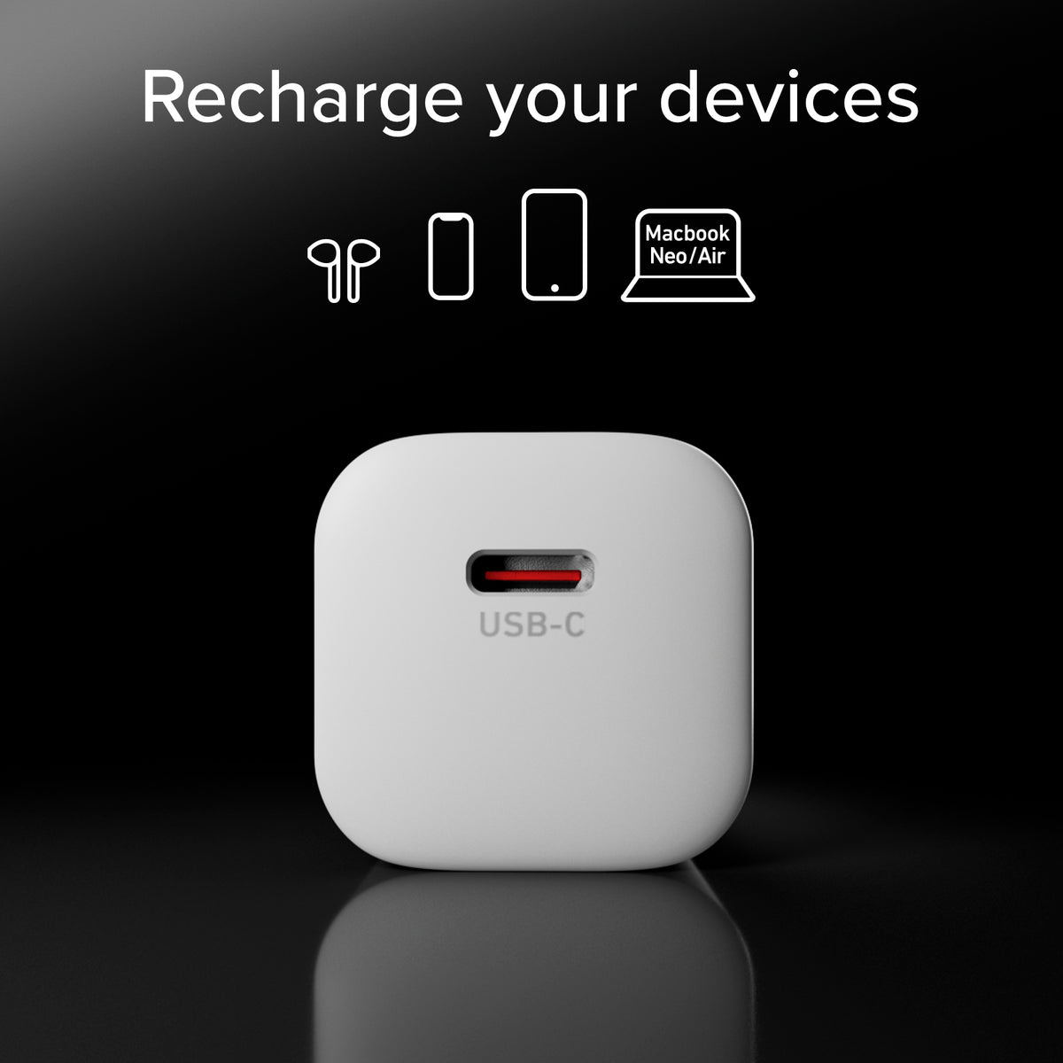 Lade-Kit mit 40W-Wandladegerät und 1,5 m geflochtenem Anti-Knoten-USB-C-Kabel