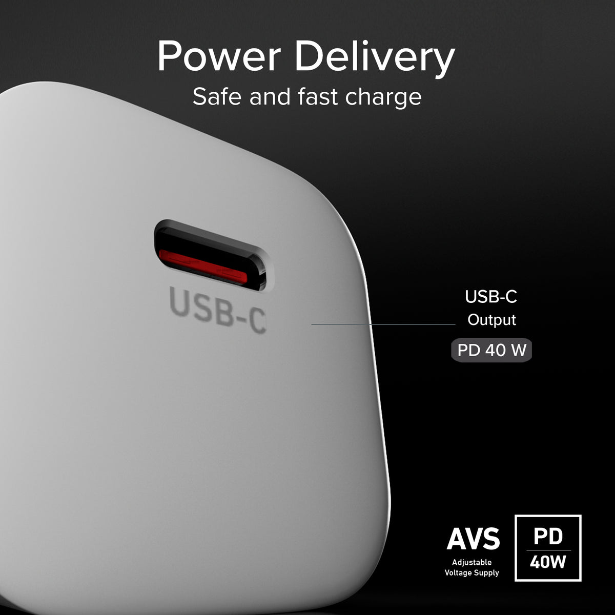 Lade-Kit mit 40W-Wandladegerät und 1,5 m geflochtenem Anti-Knoten-USB-C-Kabel
