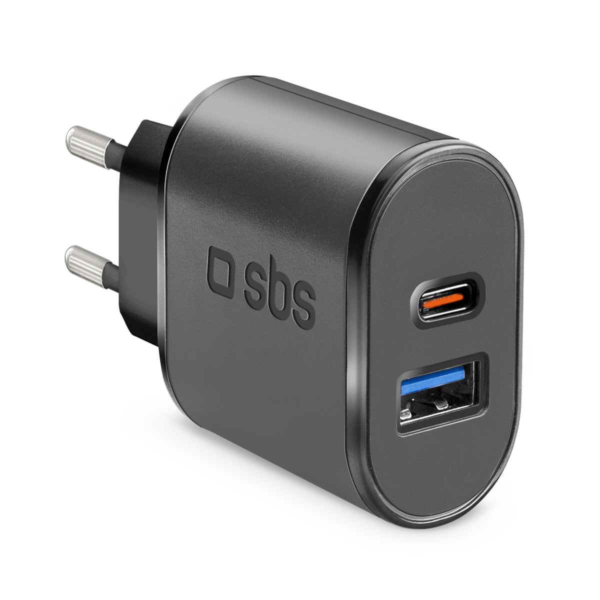 Reiseladegerät mit USB- und Typ C-Anschluss