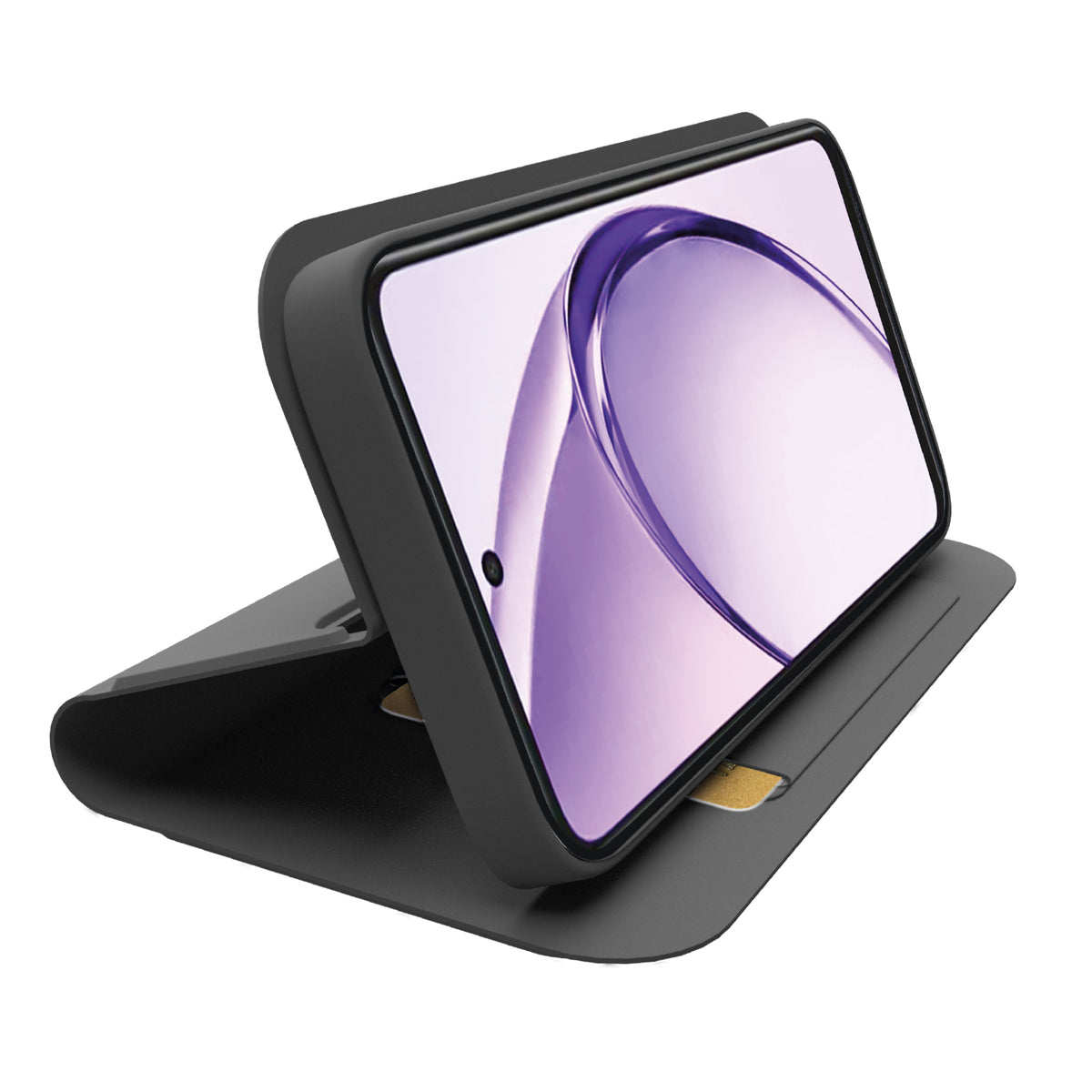 Custodia a libro con supporto stand e superficie soft touch per Oppo A40 4G/A40m