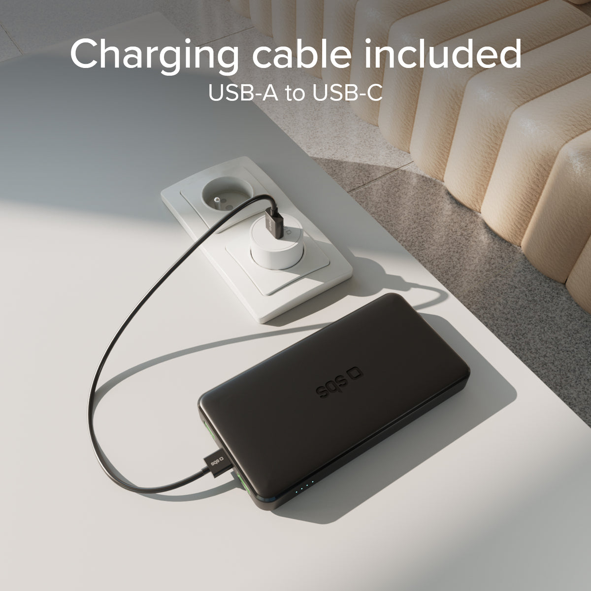 Powerbank mit 10000 mAh mit Power-Delivery-Technologie (PD) über 20W