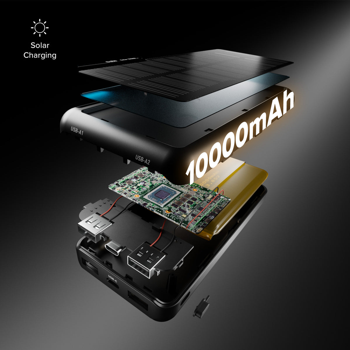 Solar Powerbank 10.000 mAh