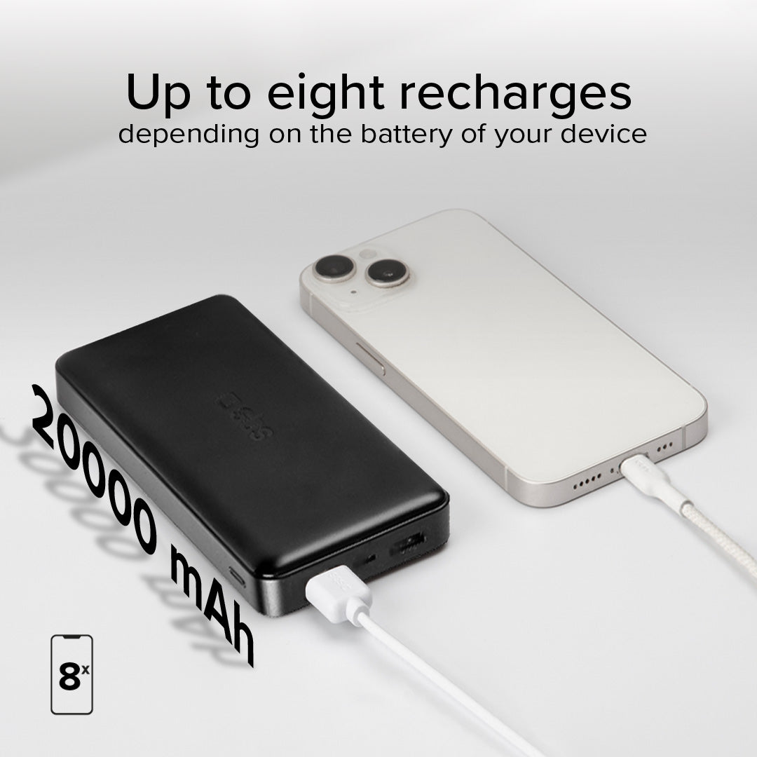 Powerbank fast charge mit 20.000 mAh und 2 USB