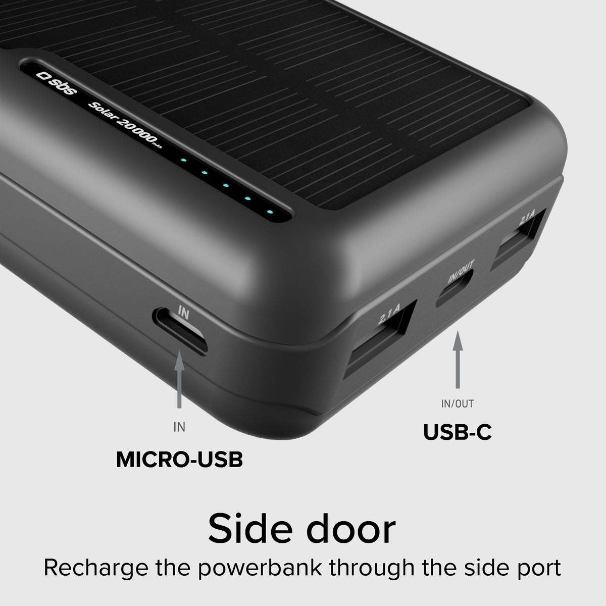 Solar Powerbank 20.000 mAh