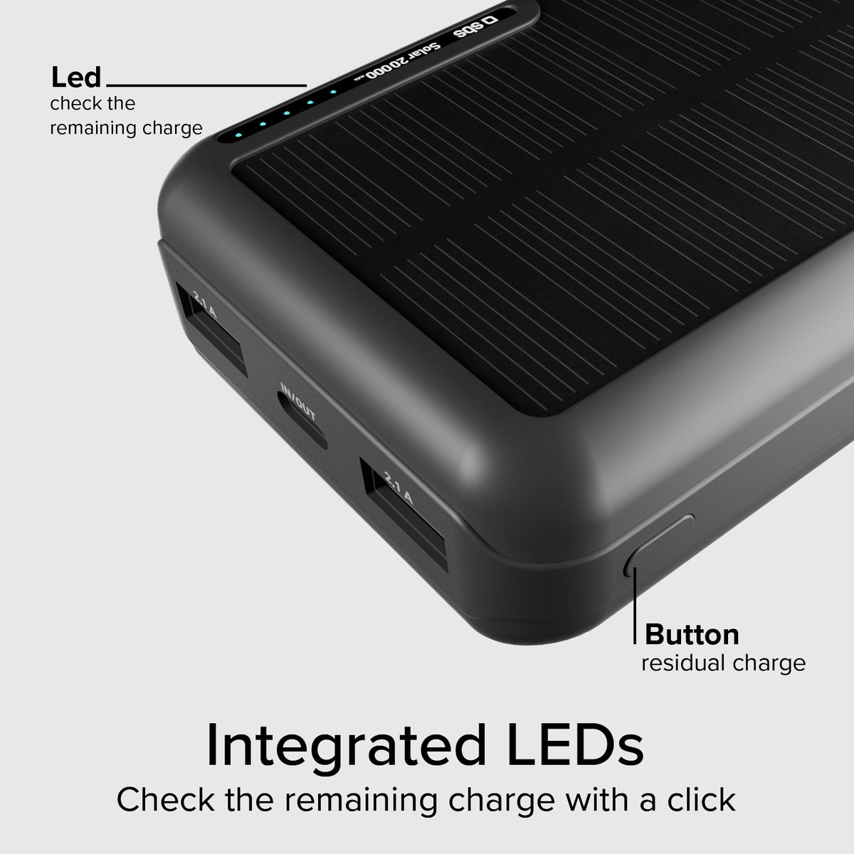 Solar Powerbank 20.000 mAh