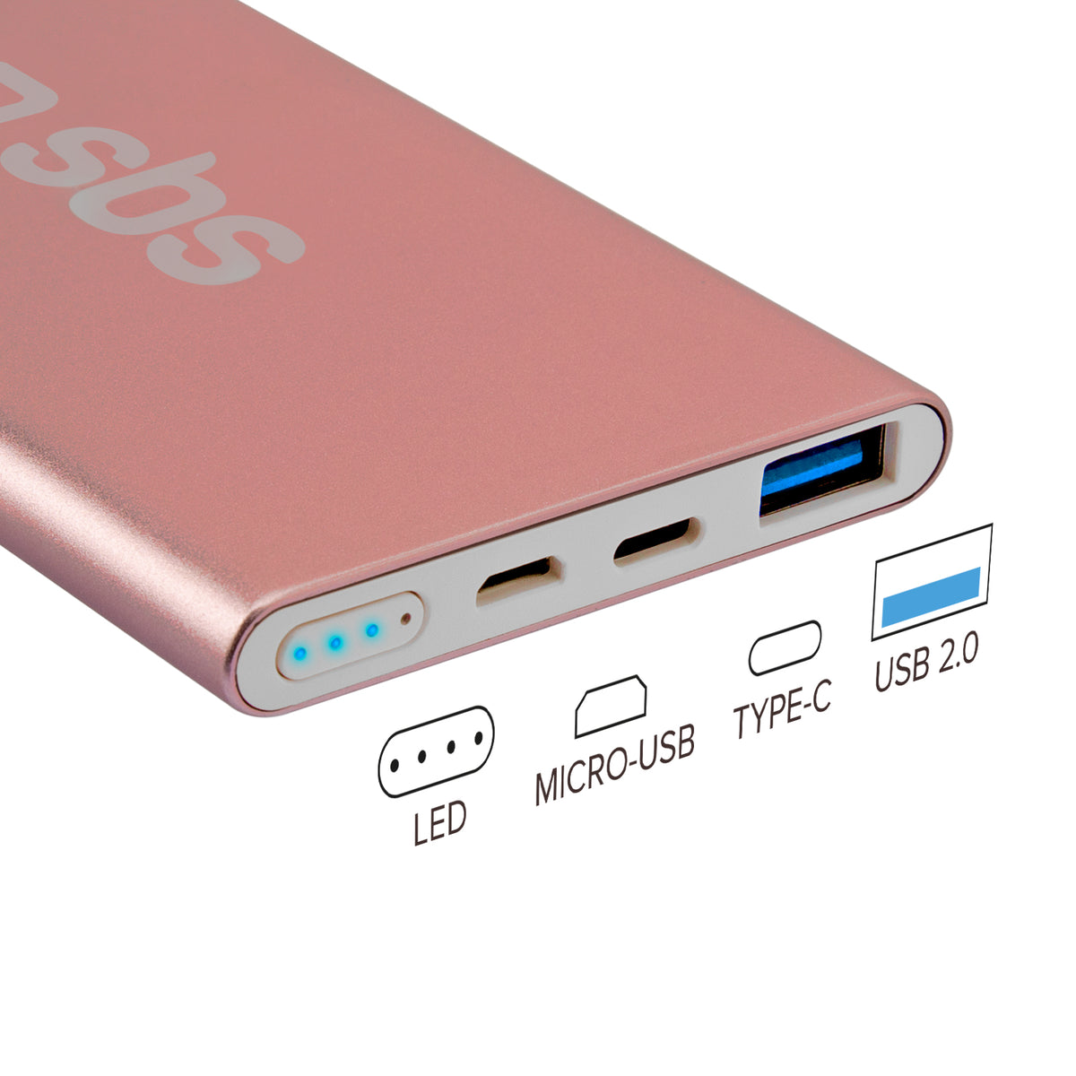 Powerbank mit Schnellladung und 5000 mAh - Gold Collection