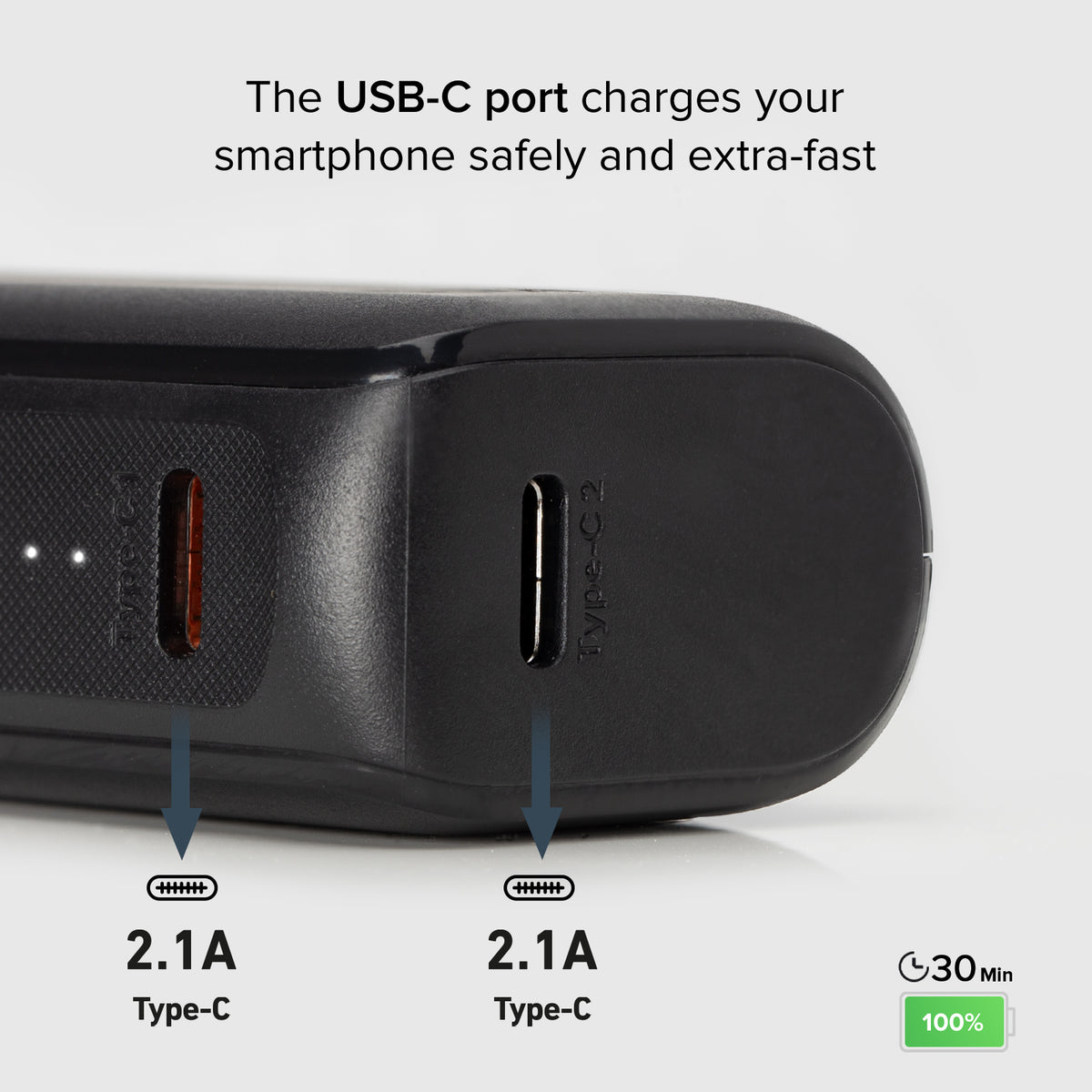 Ultrakompakte Powerbank mit 5000 mAh