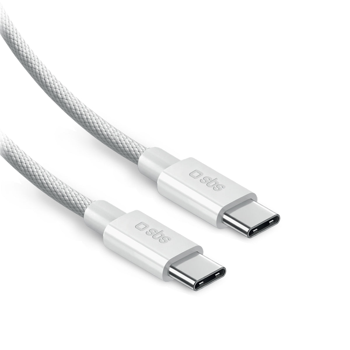 Lade- und Datenkabel für Laptop, USB-C 2.0 100W, 2 Meter aus geflochtenem Nylon