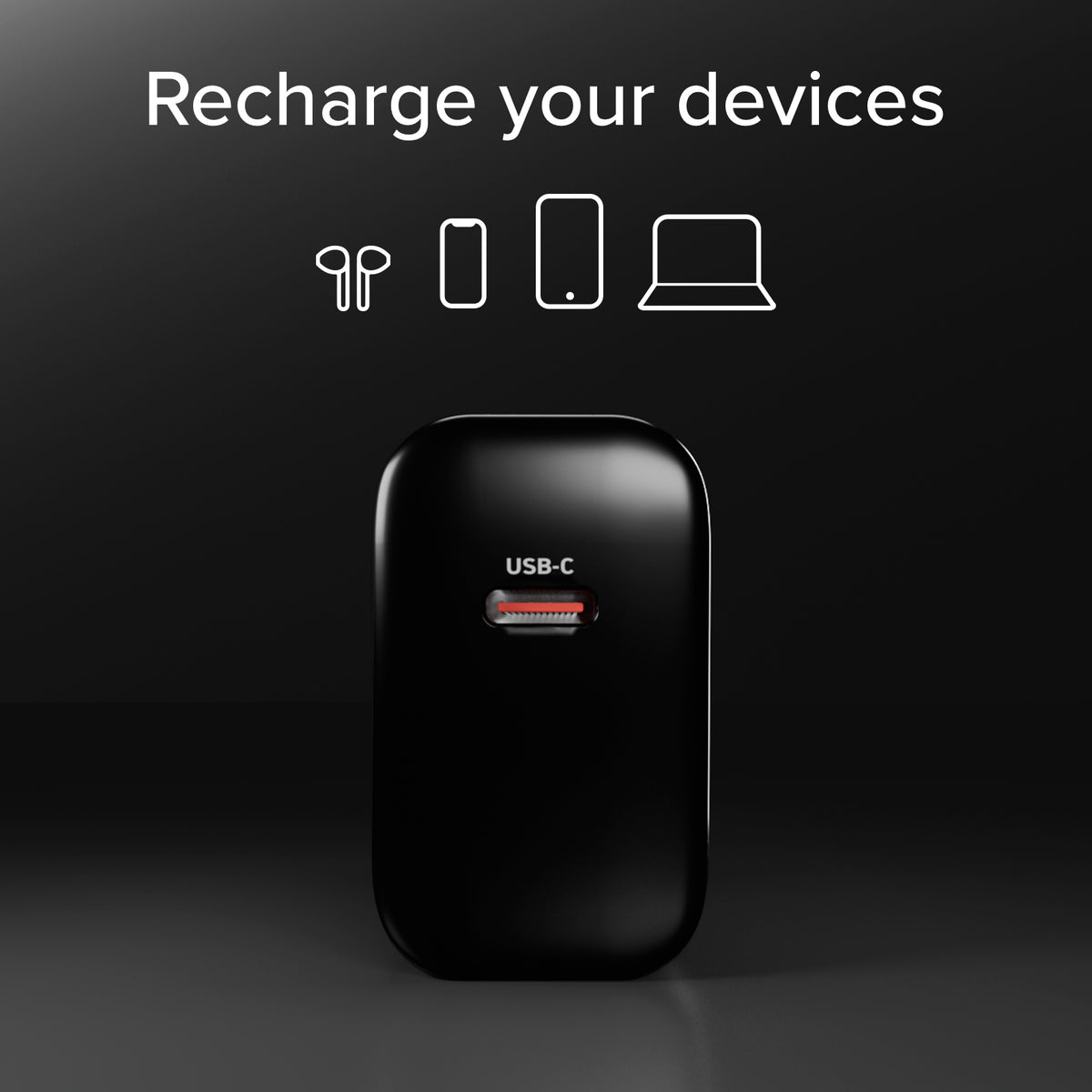  Kit charge 45W PD avec câble USB‑C 2 m