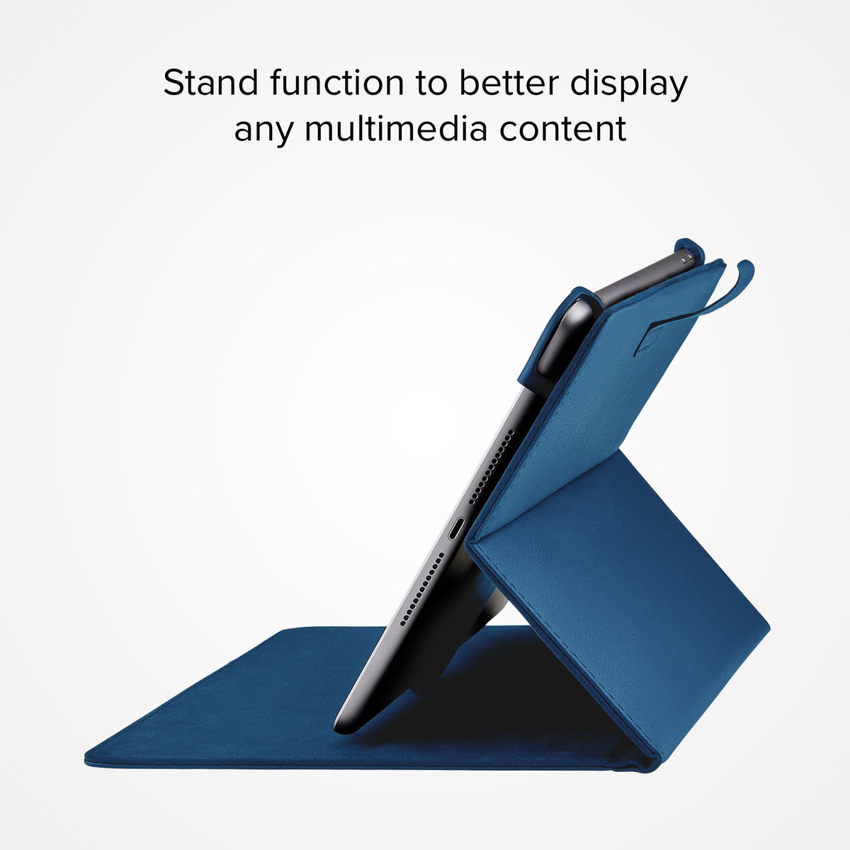 All-purpose book case with stand for tablet from 9" to 11"