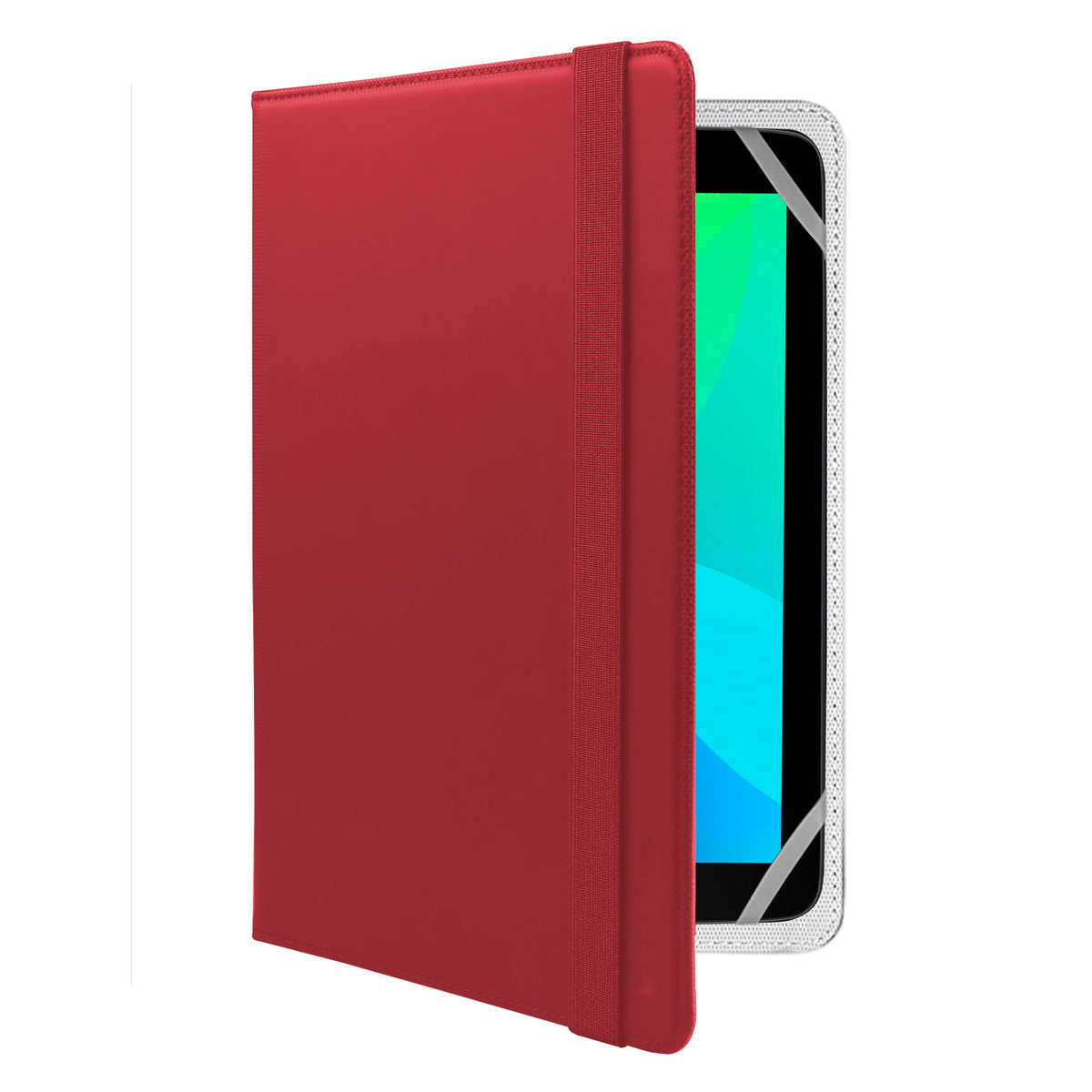 Klapphülle in universellem Hochformat mit Aufstellfunktion für Tablet bis zu 8''