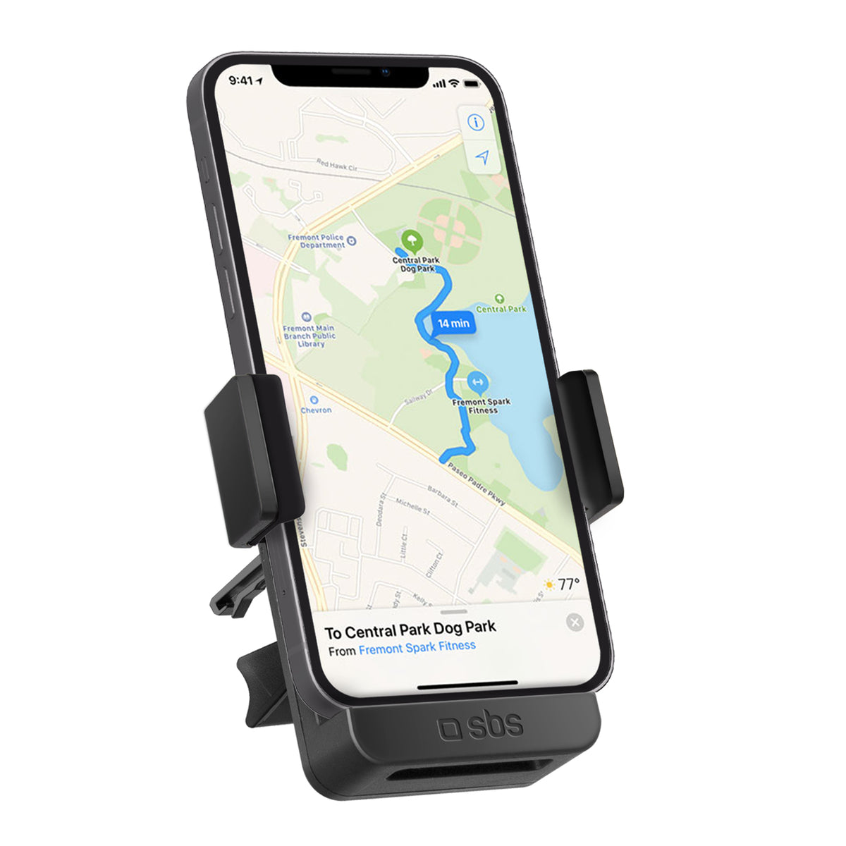 Universal car holder for smartphone up to 5,5"