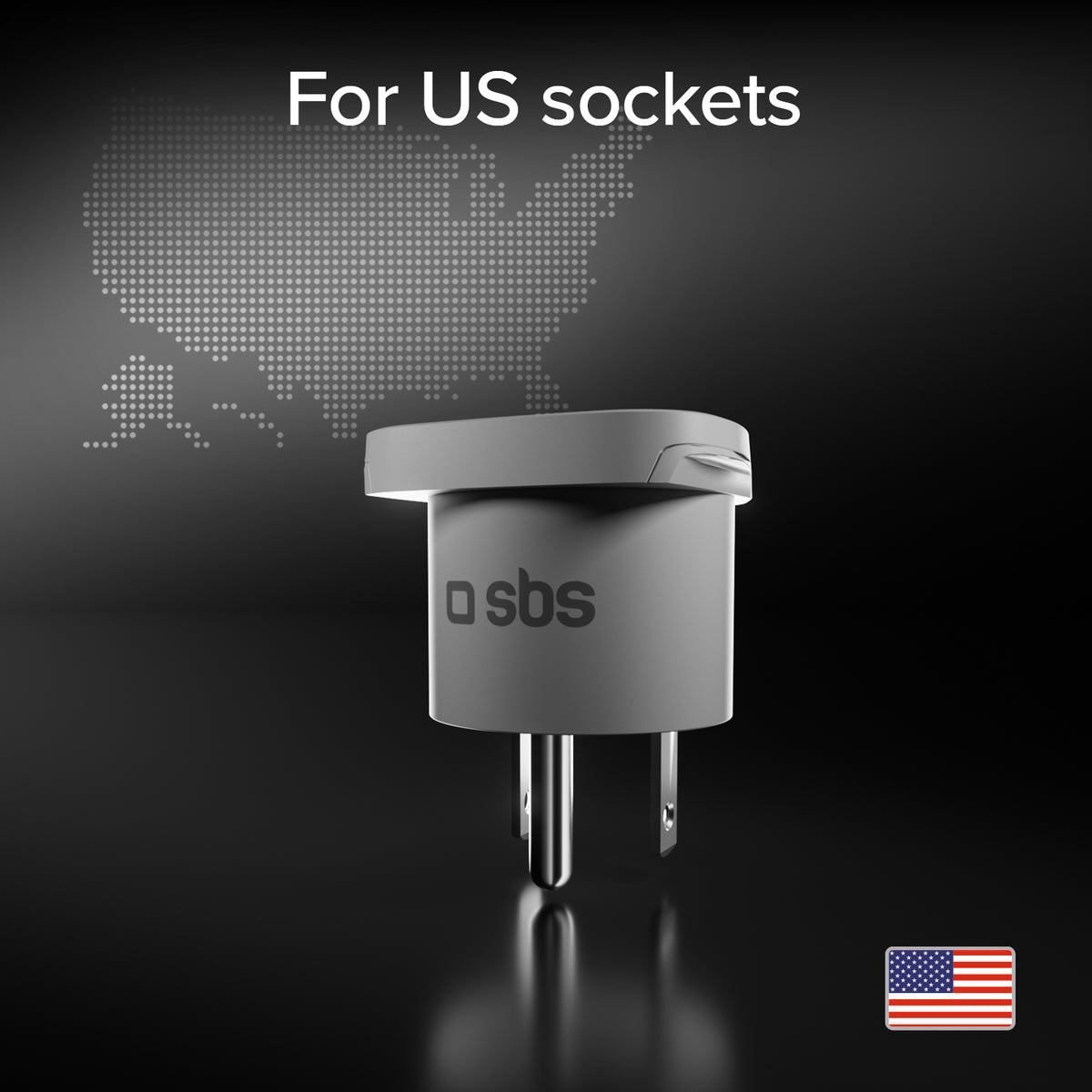 Adaptateur de voyage universel Type B – Fiche américaine