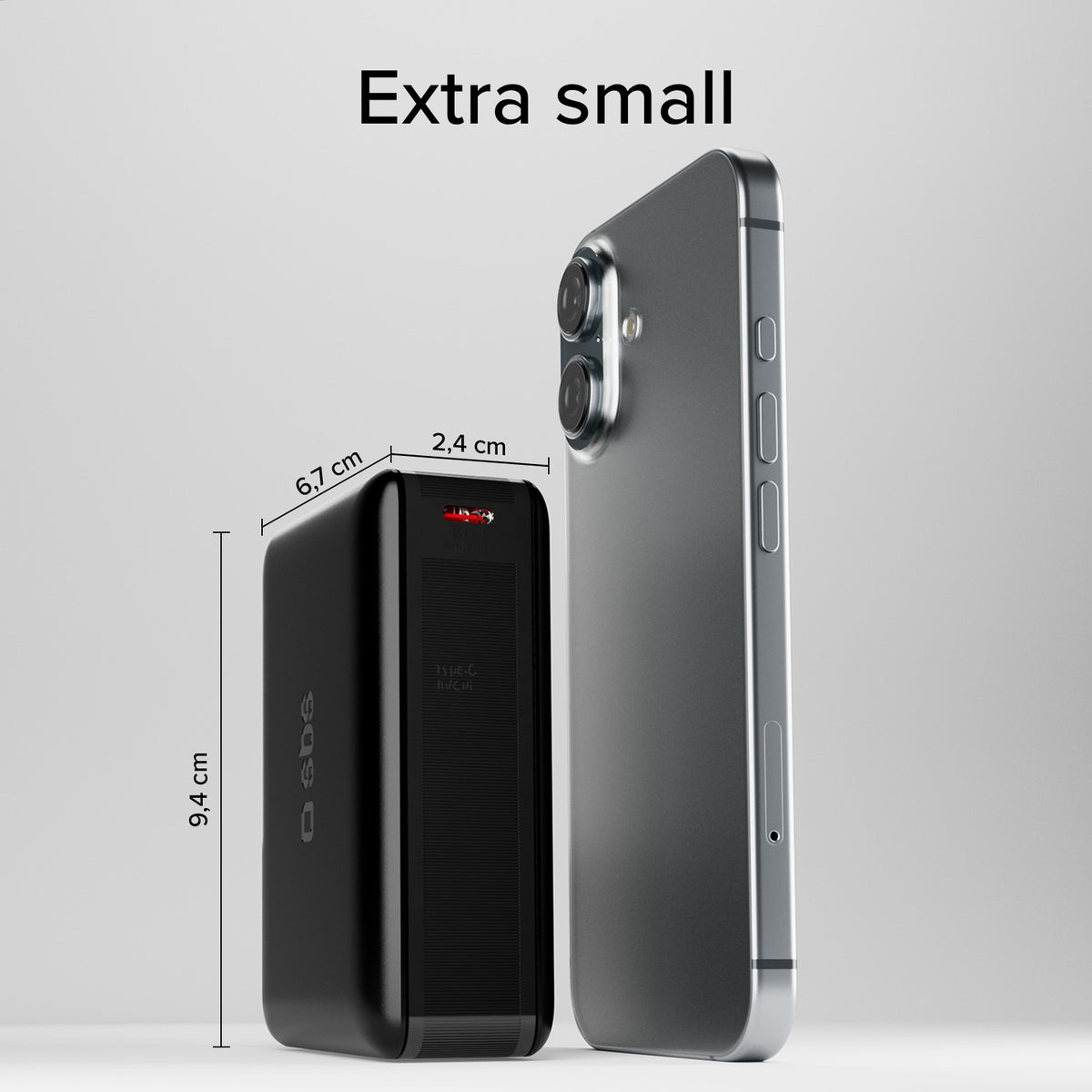 20.000mAh Powerbank für Computer, Smartphones, Tablets mit USB-C und USB-A