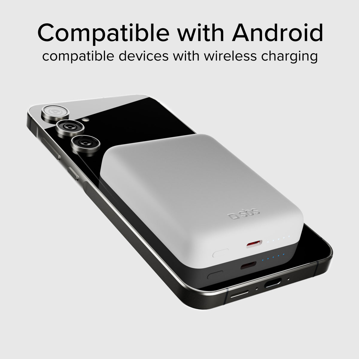 Ultrakompakte kabellose Powerbank mit 5000 mAh