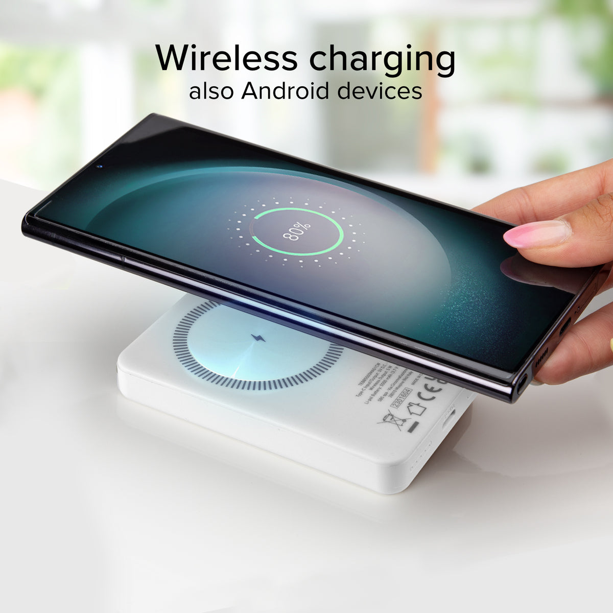 5000 mAh kabellose magnetische Powerbank