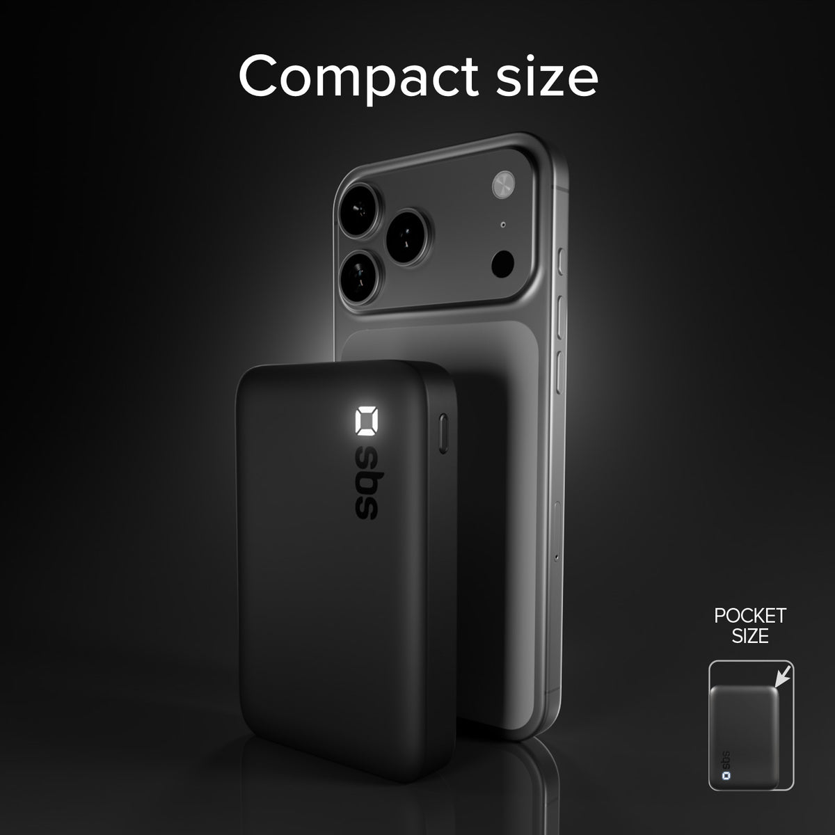 Power Bank 10000 mAh High Density con PD, USB-C e USB-A