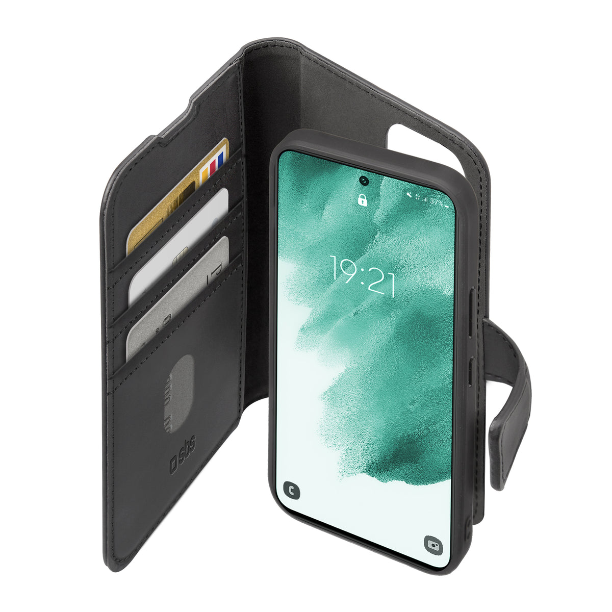 Book case with removable cover for Samsung S21 FE