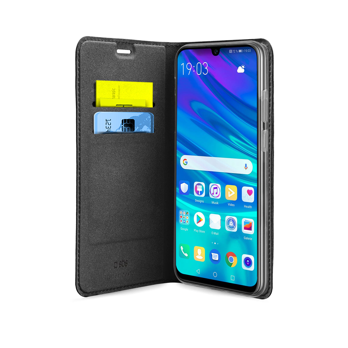 Bookcase Wallet Lite-Hülle für Honor 20 Lite/Huawei P Smart+ 2019
