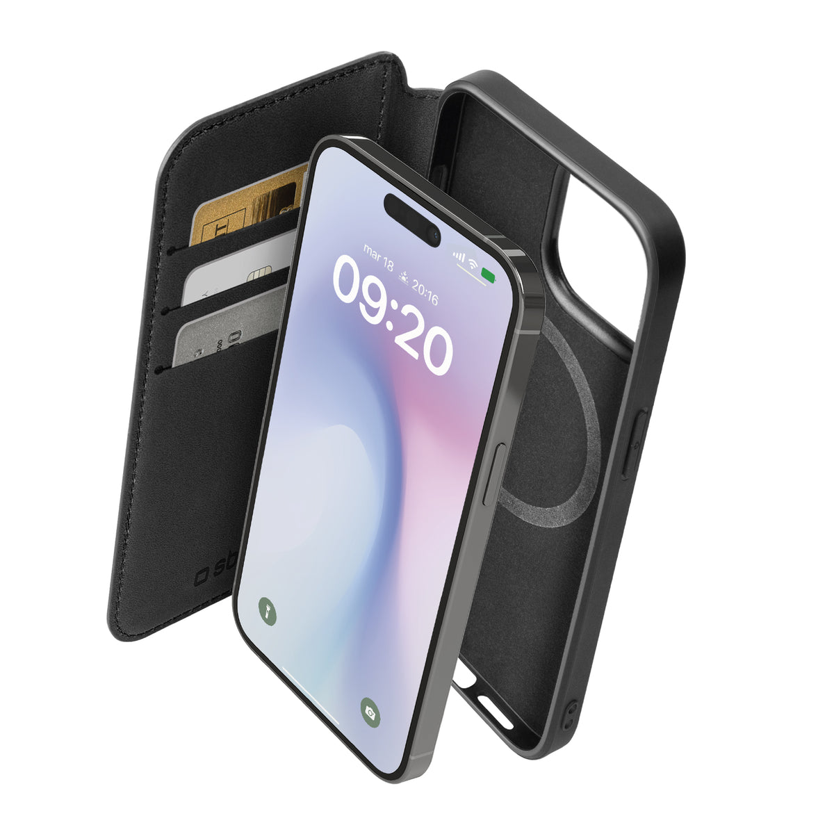 Custodia Book compatibile con MagSafe per iPhone 16 Pro Max