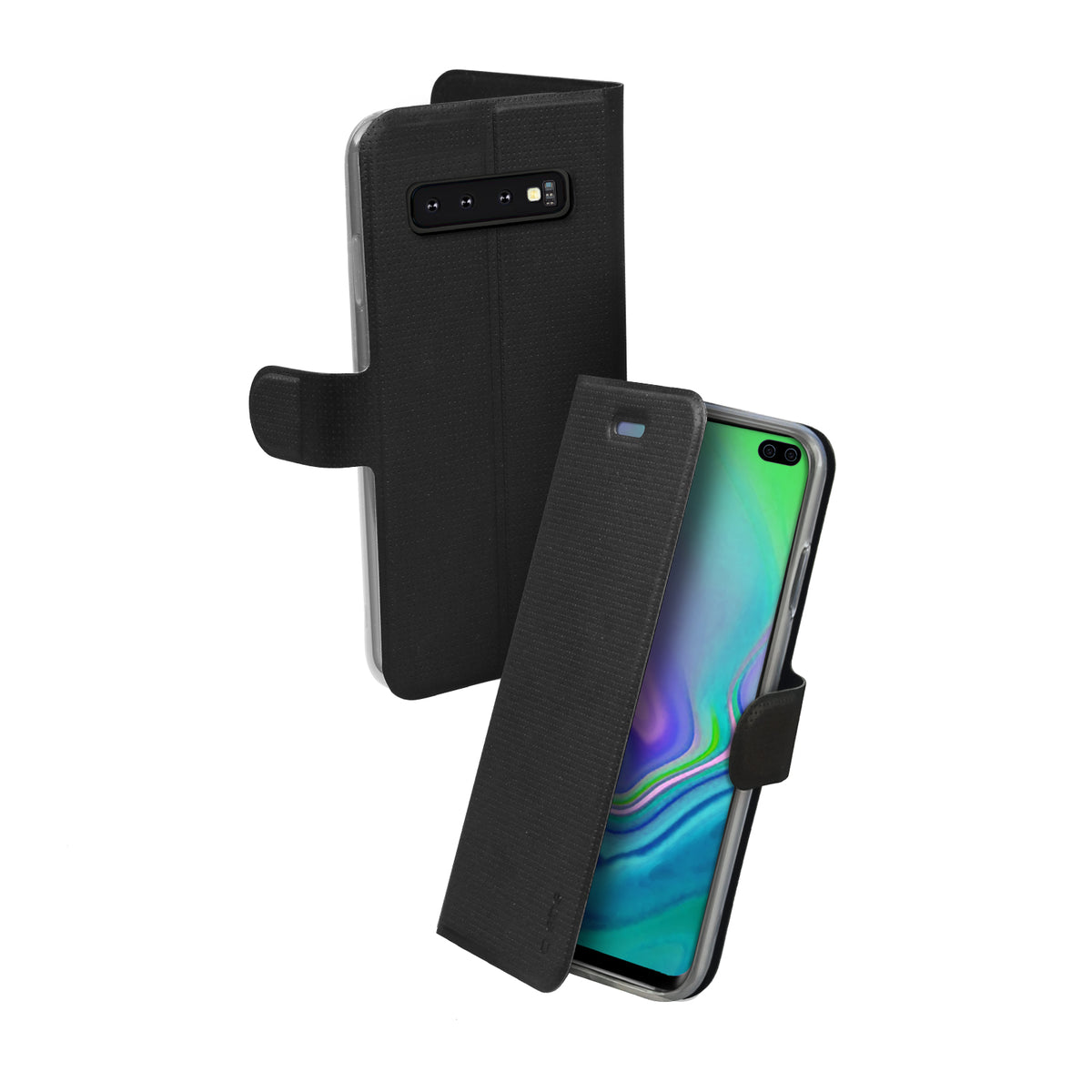 Klapphülle im Hochformat Sense für Samsung Galaxy S10+