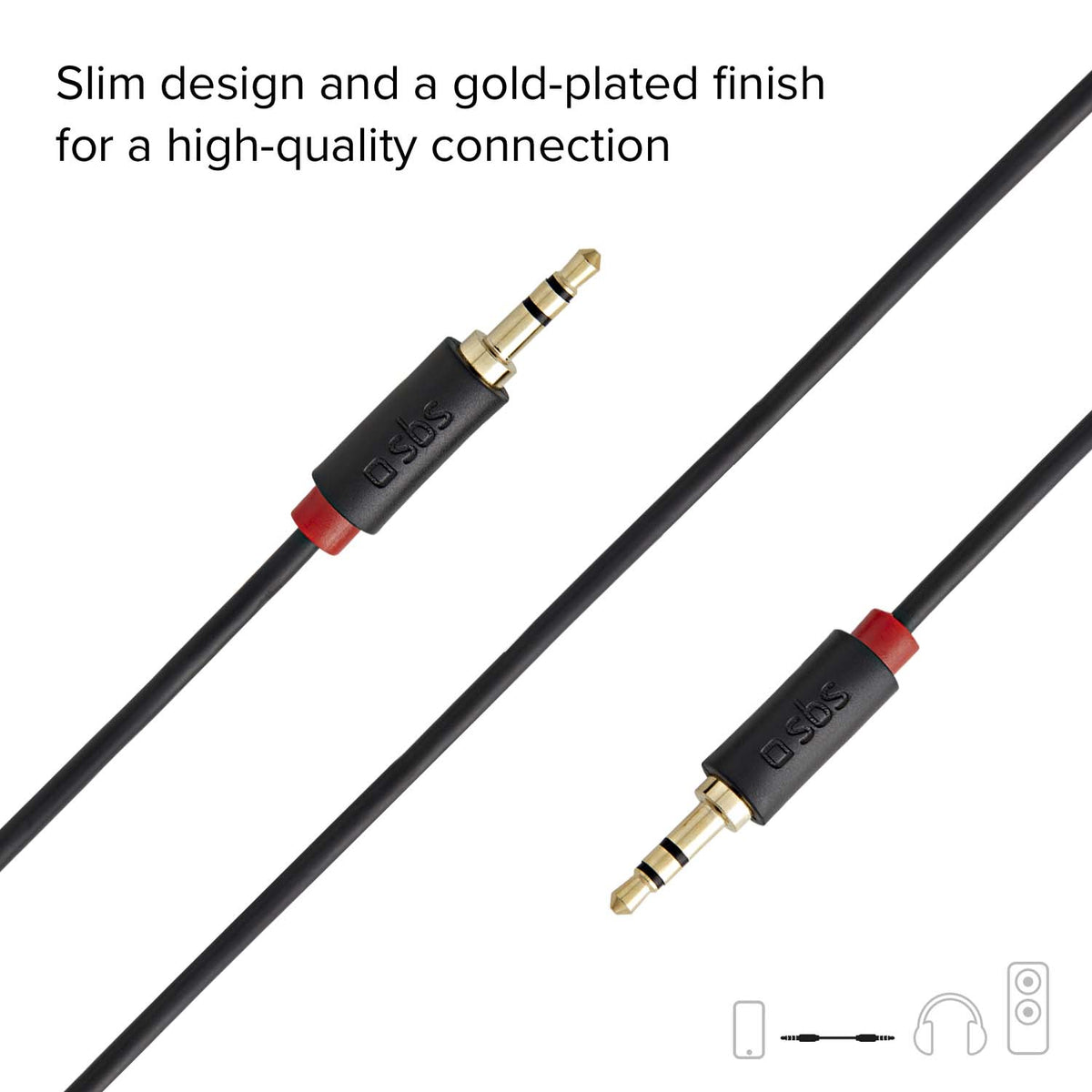 3,5 mm Audio/Stereo-Klinkenstecker für Handys und Smartphones
