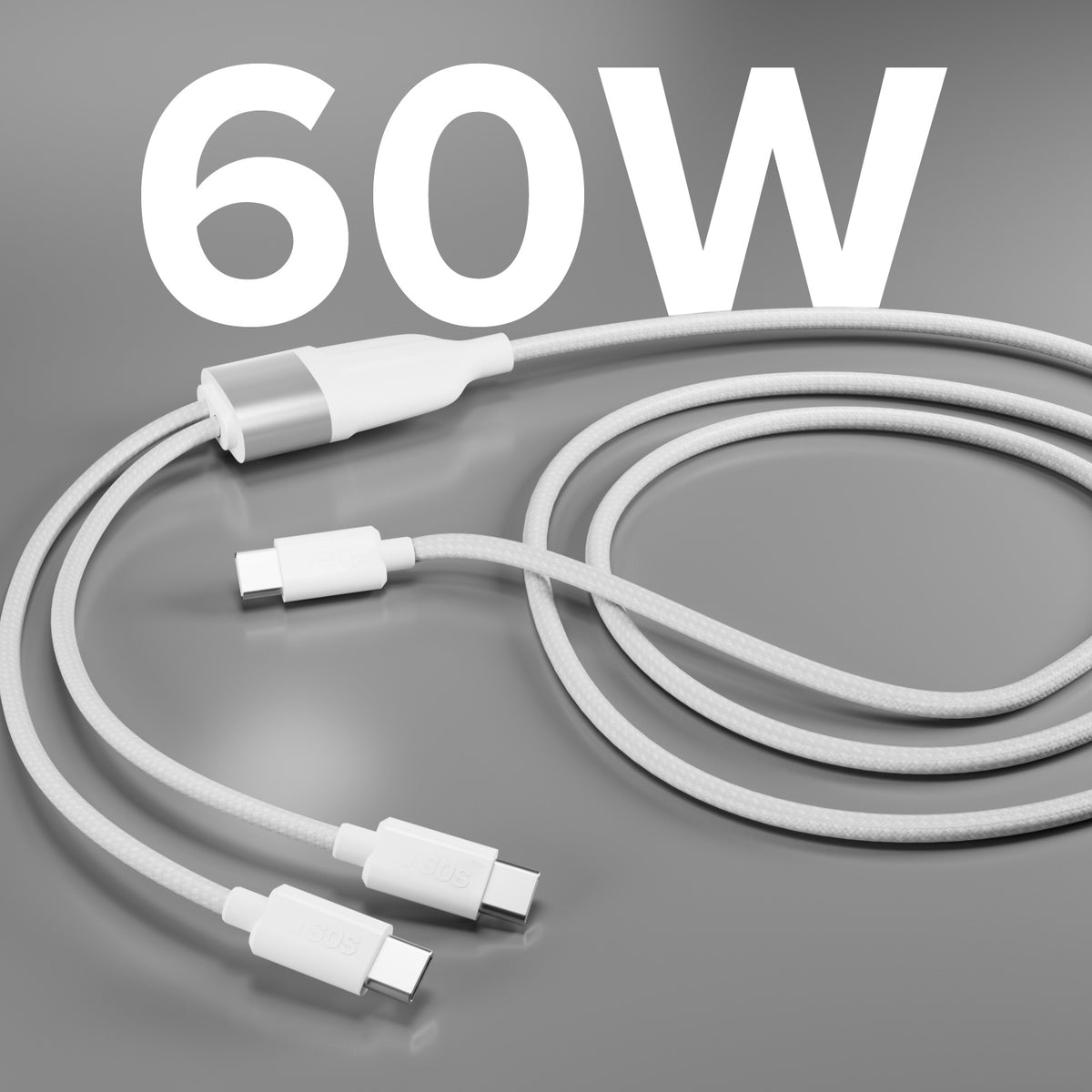 USB Typ-C Splitter mit dualem USB-C Ausgang 60W