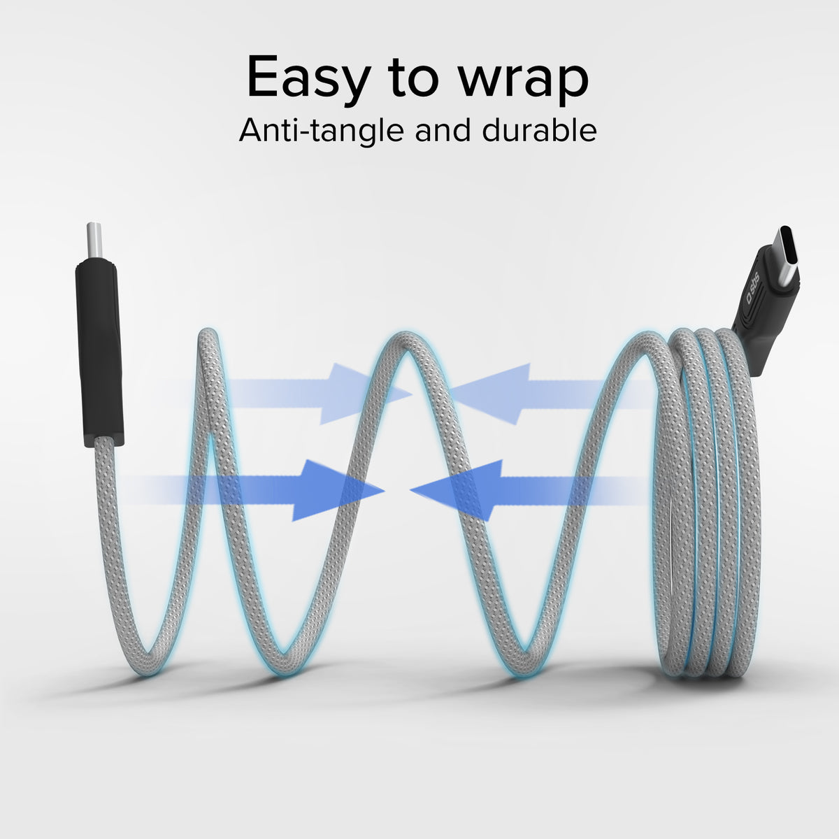 Magnetisches USB-C-auf-USB-C-Kabel, 1 Meter