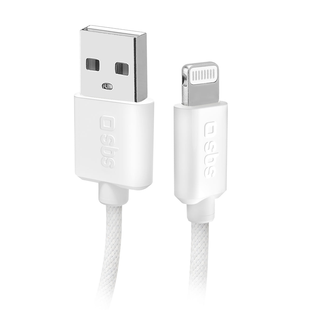 USB-A – Lightning-Textilkabel mit Kabelhalter, 1,5 Meter
